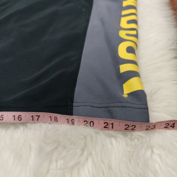 Harley-Davidson Mens Polo Shirt Black & Gray With Yellow Graphics Size L - Picture 5 of 15